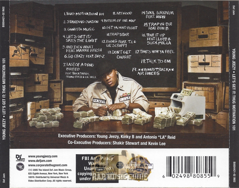 Young Jeezy Let's Get It Thug Motivation 101 CD Rap Music Guide